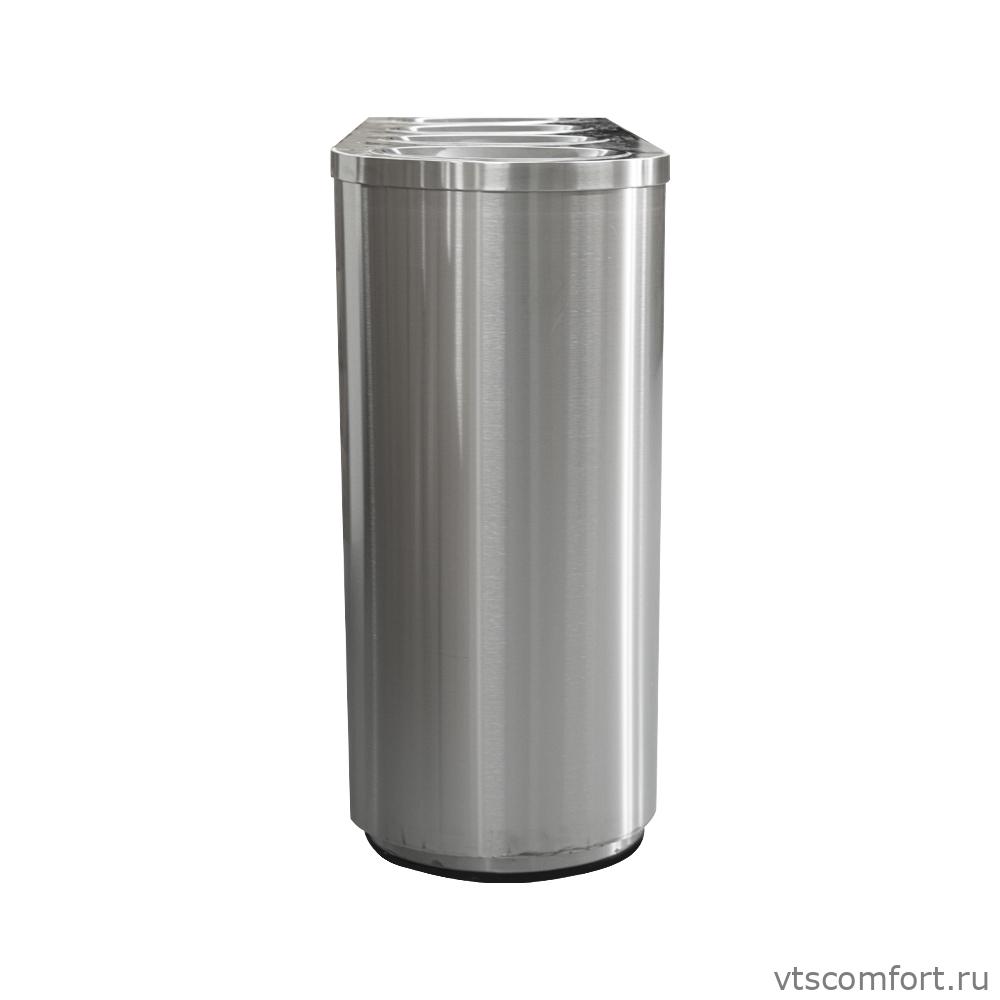Фото Санакс 2111 Урна для раздельного сбора мусора 4 секции 320 литров из нержавеющей стали 201 Изображение Санакс 2111 Урна для раздельного сбора мусора 4 секции 320 литров из нержавеющей стали 201