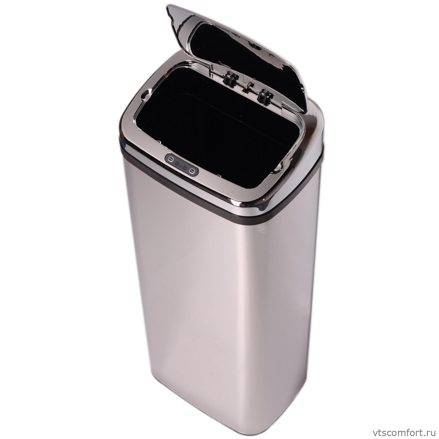 Фото Сенсорная урна Ksitex AGB-50S глянец 50 литров металл Изображение Сенсорная урна Ksitex AGB-50S глянец 50 литров металл