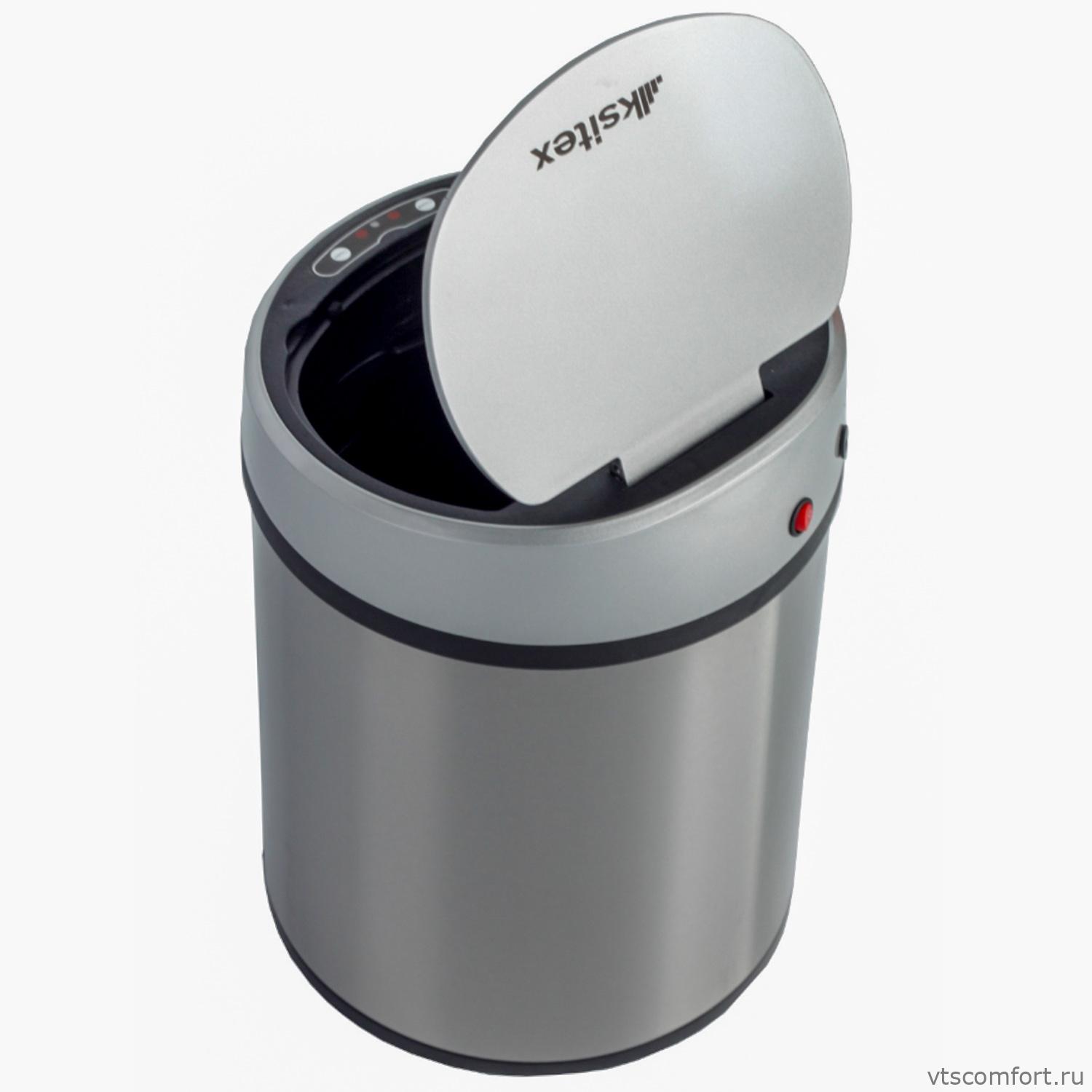 Фото Сенсорная урна Ksitex AGB-9L матовая 9 литров нержавеющая сталь Изображение Сенсорная урна Ksitex AGB-9L матовая 9 литров нержавеющая сталь