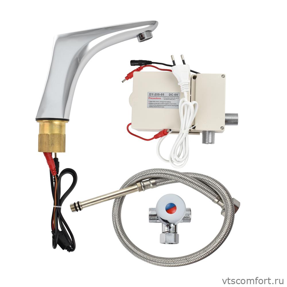 Фото Смеситель сенсорный Brimix 087 на раковину с регулировкой температуры воды Изображение Смеситель сенсорный Brimix 087 на раковину с регулировкой температуры воды