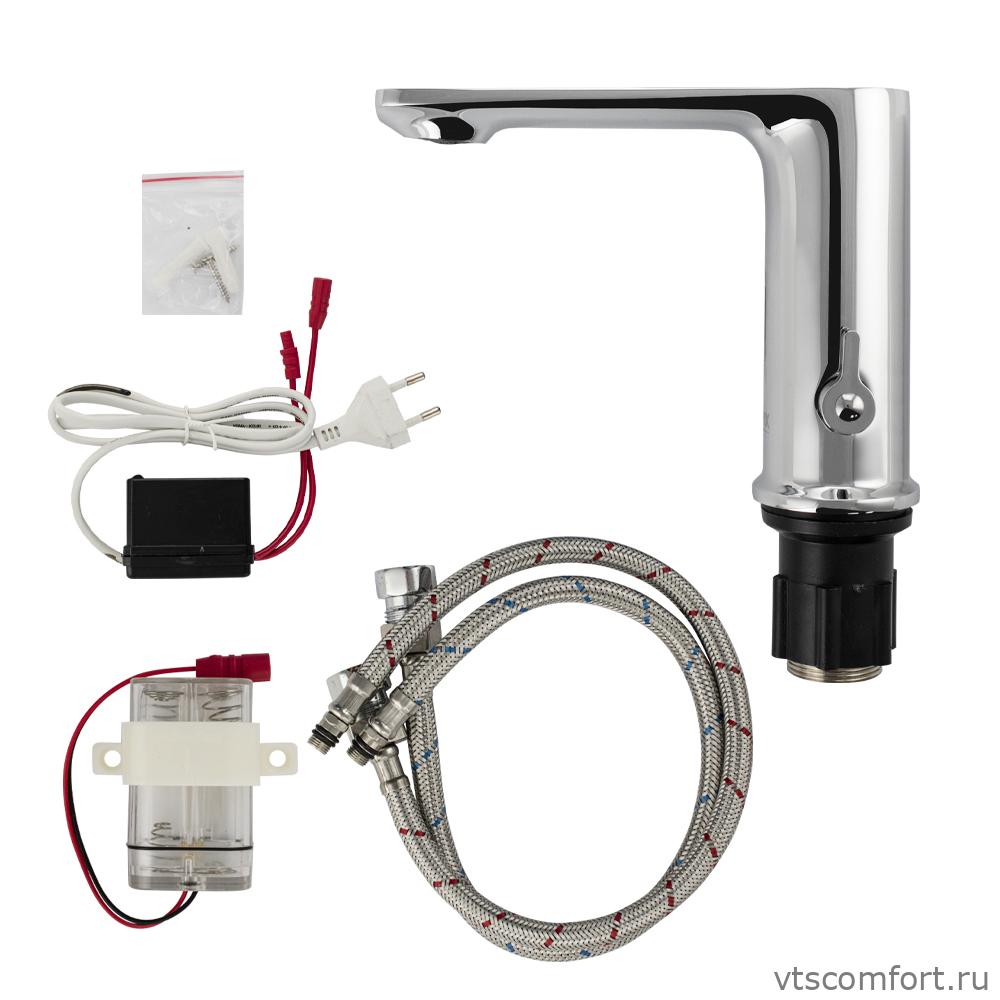 Фото Смеситель сенсорный Brimix 0877 на раковину с регулировкой температуры воды на корпусе Изображение Смеситель сенсорный Brimix 0877 на раковину с регулировкой температуры воды на корпусе