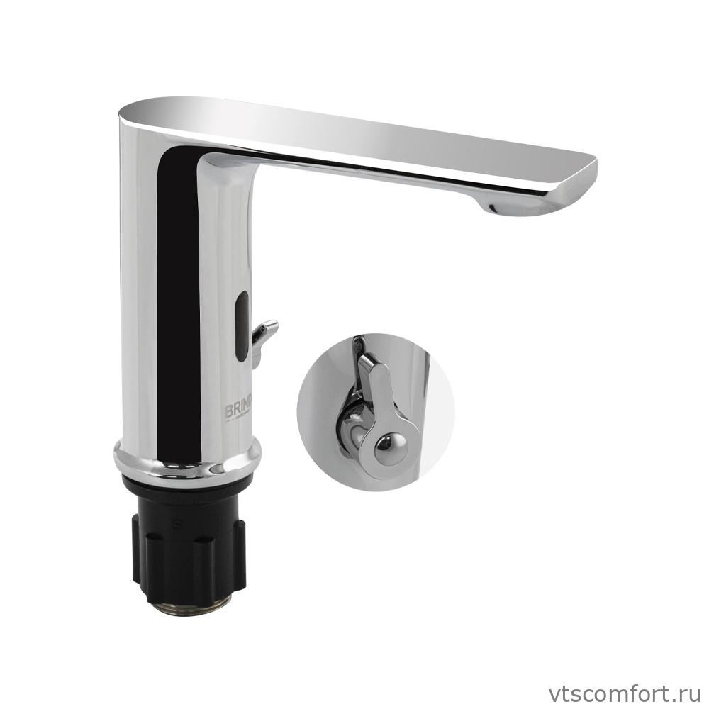 Фото Смеситель сенсорный Brimix 0877 на раковину с регулировкой температуры воды на корпусе Изображение Смеситель сенсорный Brimix 0877 на раковину с регулировкой температуры воды на корпусе
