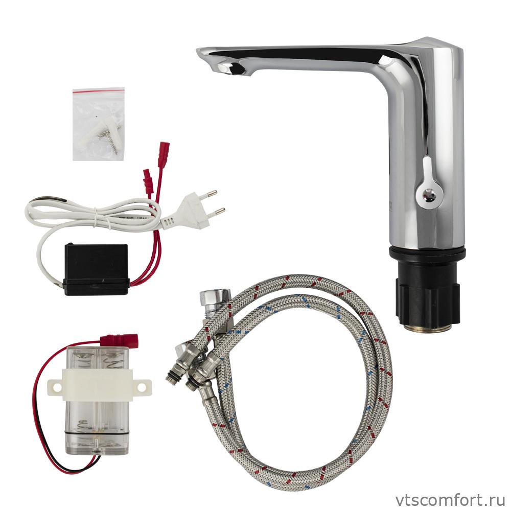 Фото Смеситель сенсорный Brimix 0888 на раковину с регулировкой температуры воды на корпусе Изображение Смеситель сенсорный Brimix 0888 на раковину с регулировкой температуры воды на корпусе