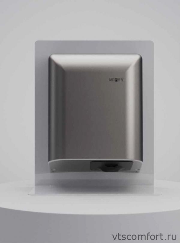 Фото Сушилка для рук NOFER FUGA 01851.S металл матовая высокоскоростная Изображение Сушилка для рук NOFER FUGA 01851.S металл матовая высокоскоростная