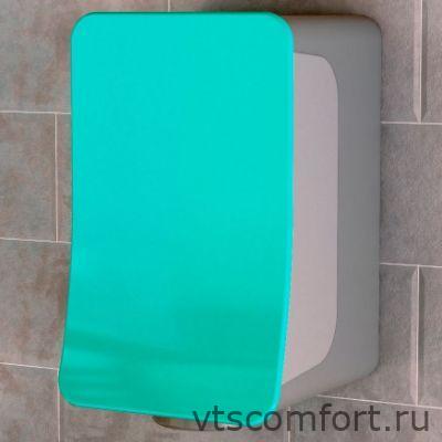 Фото Сушилка для рук NOFER Fusion 01871.TQ голубая пластик автоматическая Изображение Сушилка для рук NOFER Fusion 01871.TQ голубая пластик автоматическая