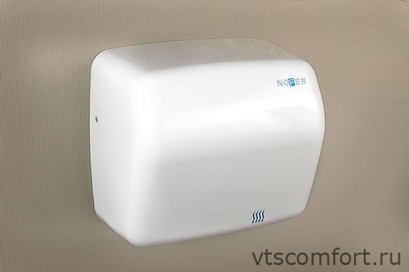 Фото Сушилка для рук NOFER KAI 01251.W металл белая автоматическая Изображение Сушилка для рук NOFER KAI 01251.W металл белая автоматическая