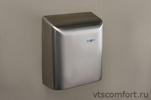 Фото Сушилка для рук NOFER BIG FLOW 01451.S сталь матовая автоматическая Изображение Сушилка для рук NOFER BIG FLOW 01451.S сталь матовая автоматическая