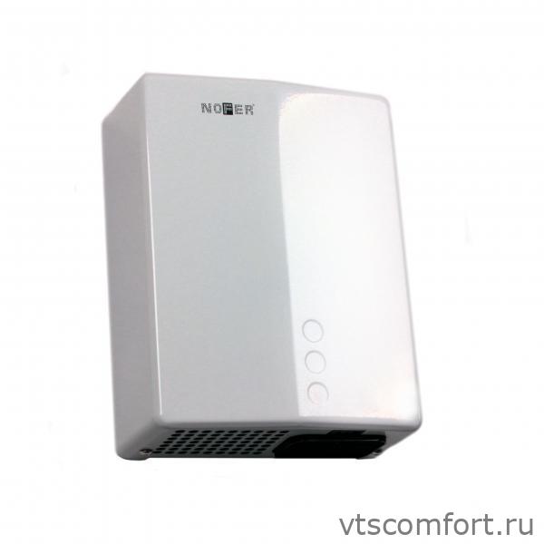 Фото Сушилка для рук NOFER BIG FLOW EVO 01481.W сталь белая автоматическая Изображение Сушилка для рук NOFER BIG FLOW EVO 01481.W сталь белая автоматическая