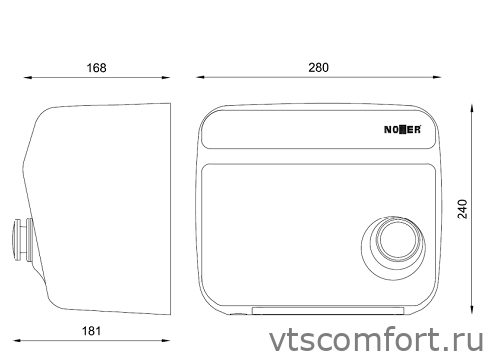 Фото Сушилка для рук NOFER KAI 01250.S металл матовая с кнопкой Изображение Сушилка для рук NOFER KAI 01250.S металл матовая с кнопкой