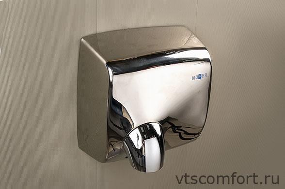 Фото Сушилка для рук NOFER WINDFLOW 01151.B металл глянцевая автоматическая Изображение Сушилка для рук NOFER WINDFLOW 01151.B металл глянцевая автоматическая