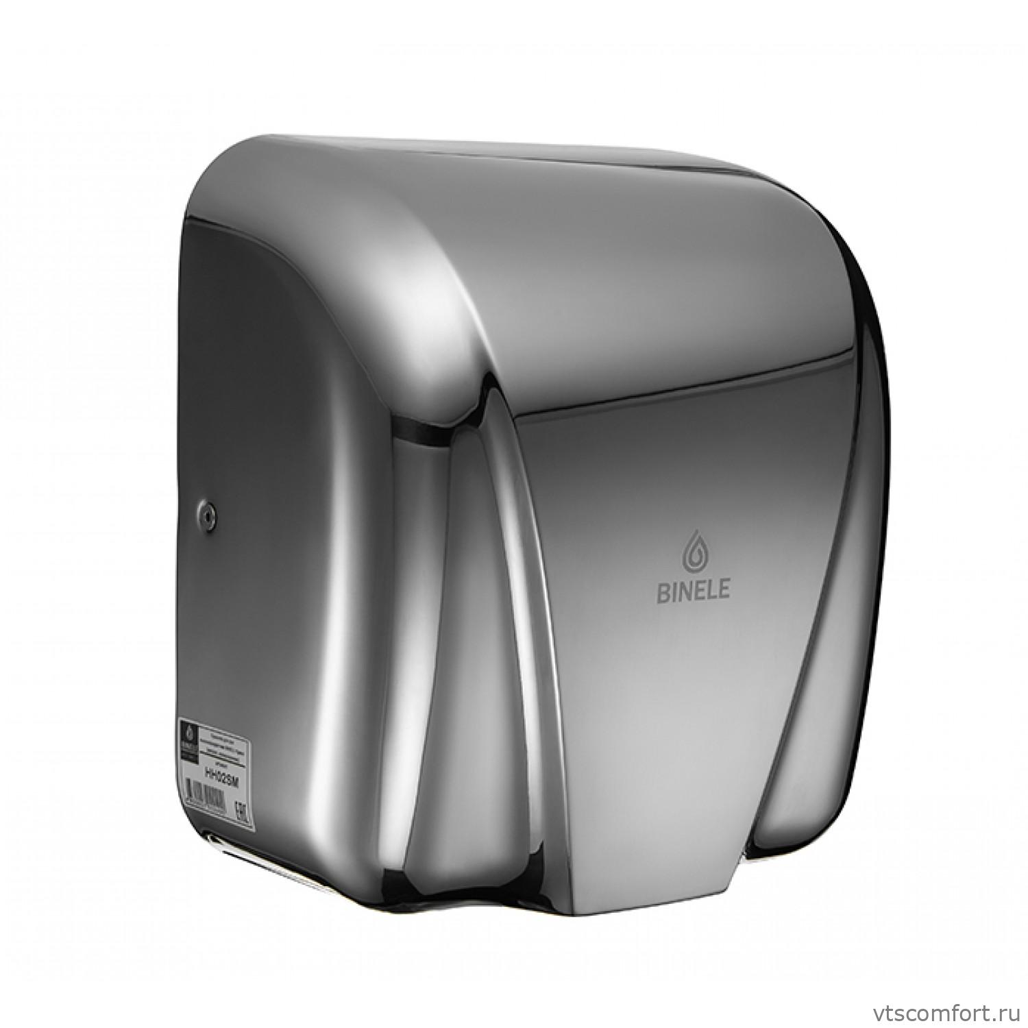 Фото Сушилка для рук высокоскоростная Binele HH02SM rSpeed полированная сталь Изображение Сушилка для рук высокоскоростная Binele HH02SM rSpeed полированная сталь