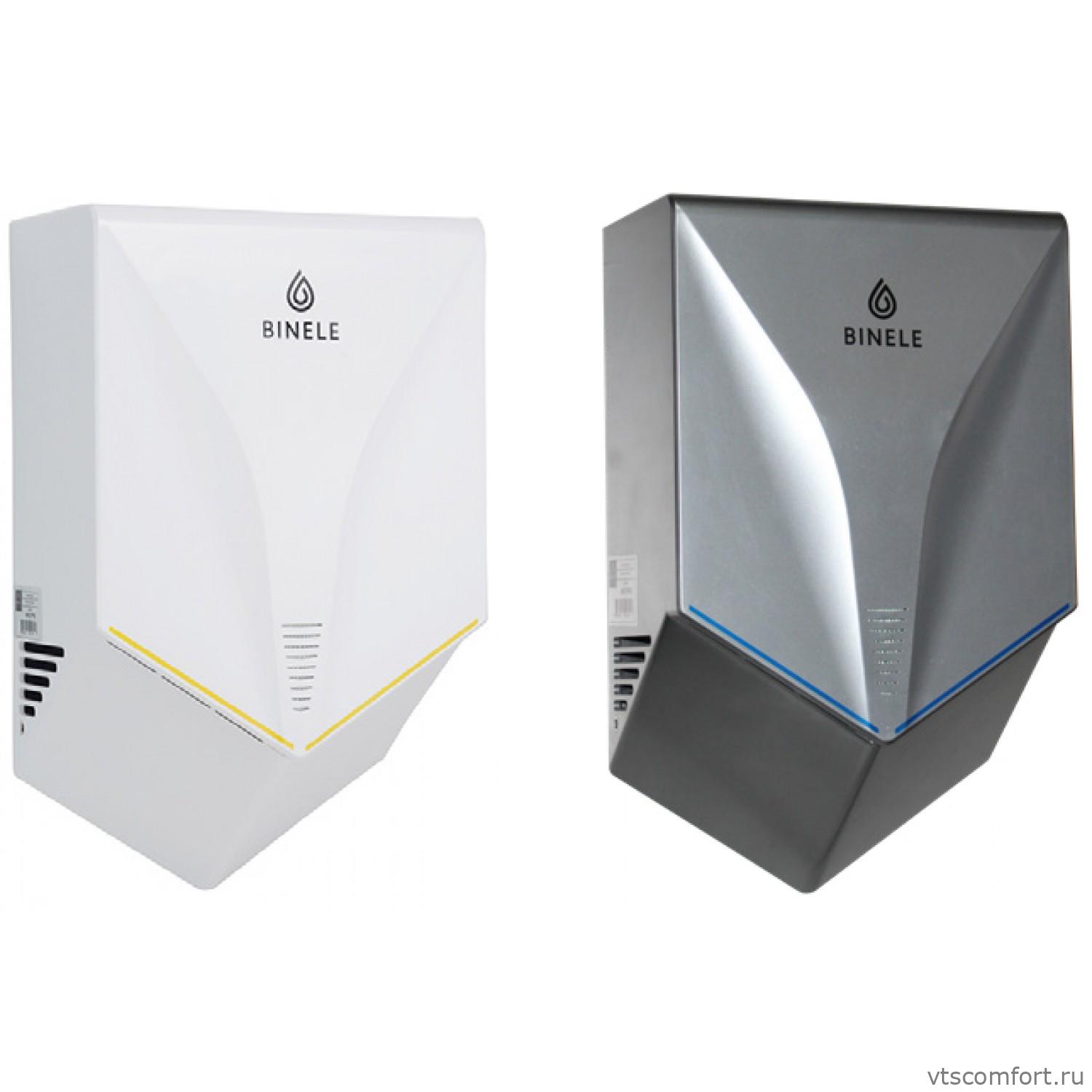 Фото Сушилка для рук высокоскоростная Binele AH01PS V-TURBO ABS-пластик матовый хром Изображение Сушилка для рук высокоскоростная Binele AH01PS V-TURBO ABS-пластик матовый хром