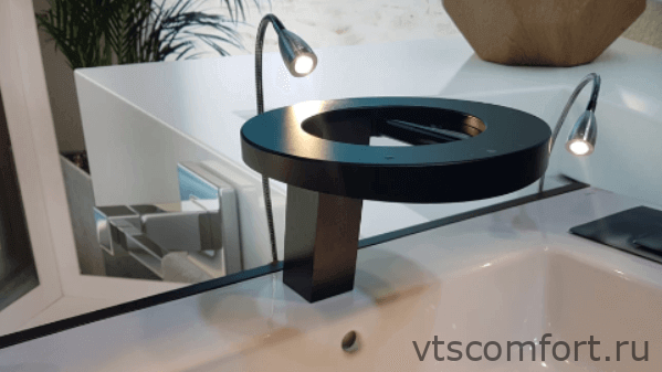 Фото Сушилка с краном и дозатором 3 в 1 Concept 3 компактная 01901.BK черная матовая Изображение Сушилка с краном и дозатором 3 в 1 Concept 3 компактная 01901.BK черная матовая