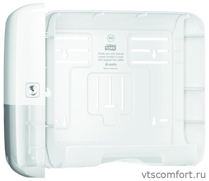 Фото Tork 553100 диспенсер для полотенец Система H3 сложения Singlefold ZZ и С мини Изображение Tork 553100 диспенсер для полотенец Система H3 сложения Singlefold ZZ и С мини