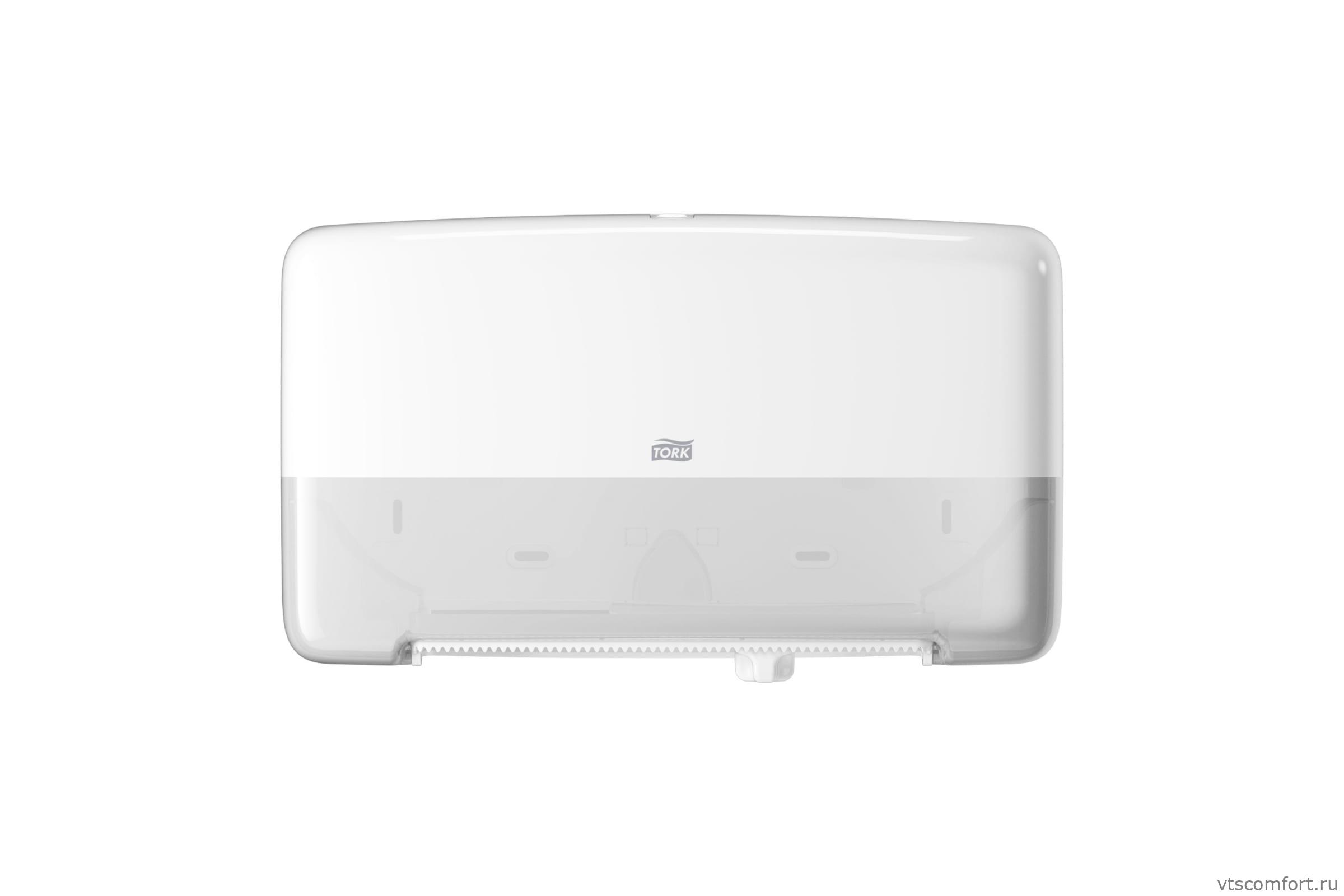 Фото TORK 555500 диспенсер для туалетной бумаги система T2 для двух рулонов Изображение TORK 555500 диспенсер для туалетной бумаги система T2 для двух рулонов