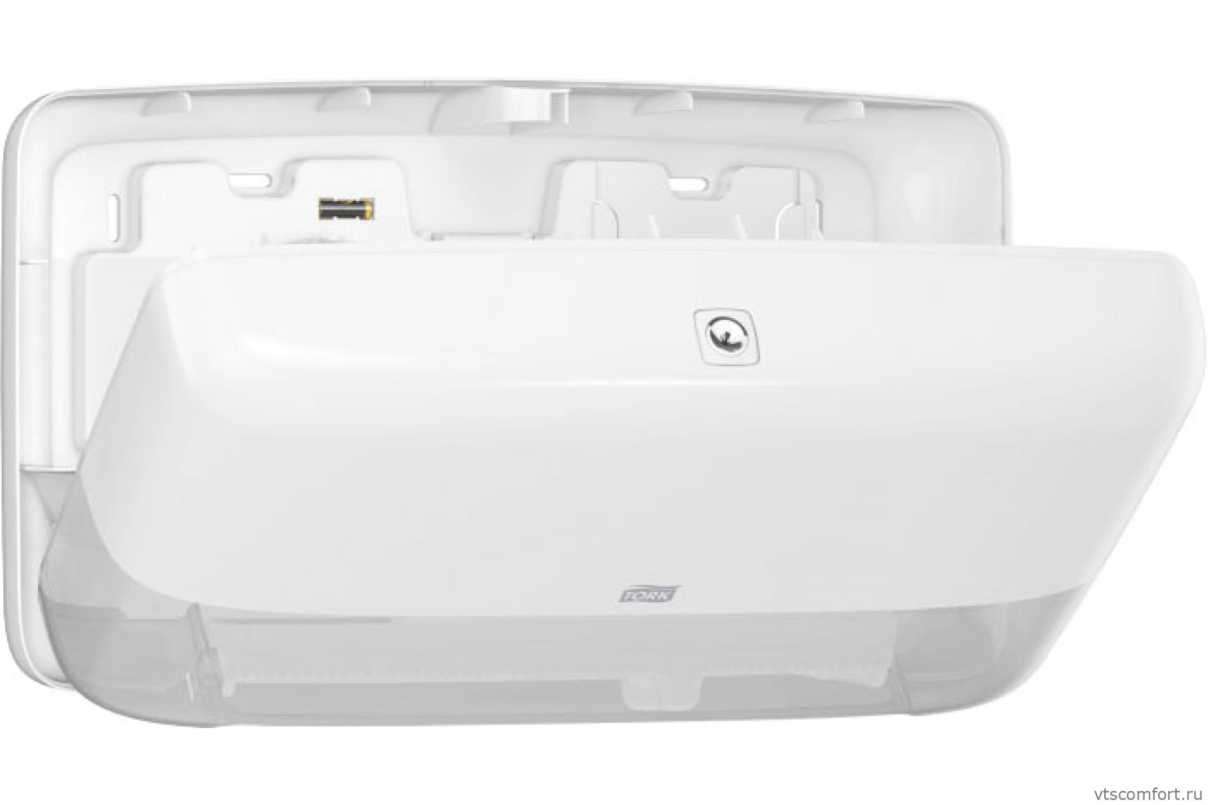 Фото TORK 555500 диспенсер для туалетной бумаги система T2 для двух рулонов Изображение TORK 555500 диспенсер для туалетной бумаги система T2 для двух рулонов