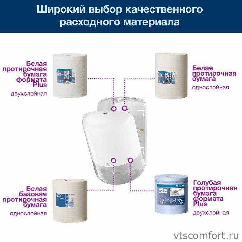 Фото Tork Elevation 559000 диспенсер для полотенец Система M2 с центральной вытяжкой Изображение Tork Elevation 559000 диспенсер для полотенец Система M2 с центральной вытяжкой