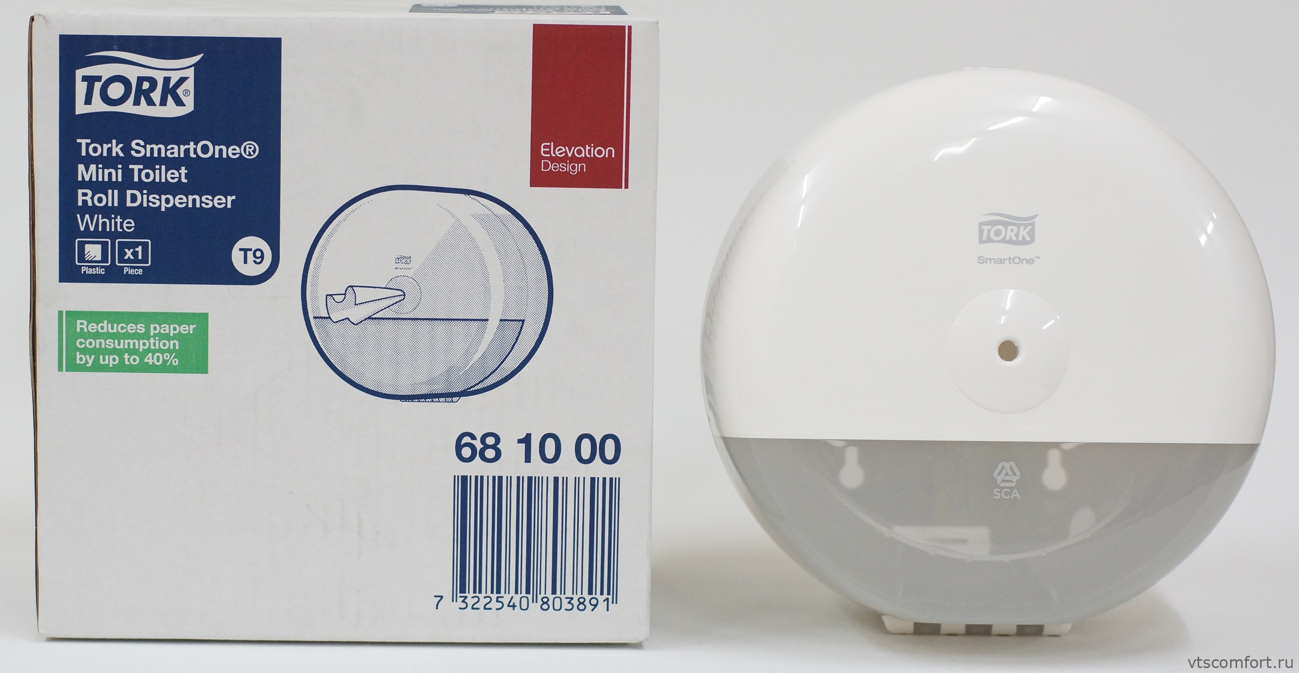 Фото TORK SmartOne® 681000 диспенсер для рулонной туалетной бумаги система T9 Изображение TORK SmartOne® 681000 диспенсер для рулонной туалетной бумаги система T9