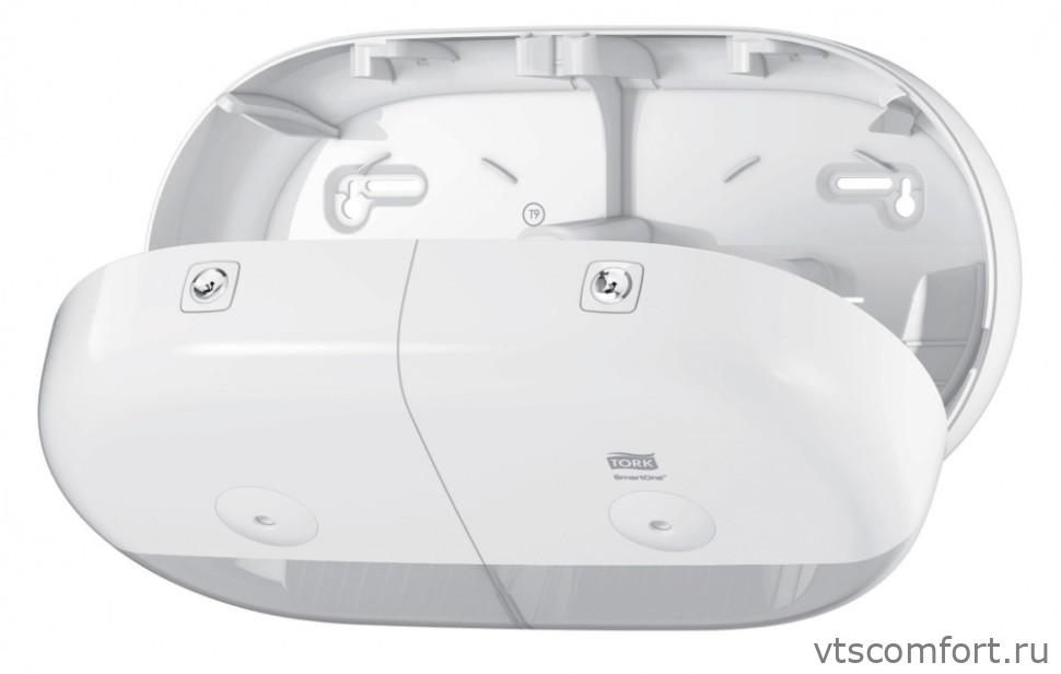 Фото TORK SmartOne® 682000 диспенсер для рулонной туалетной бумаги система T9 двойной Изображение TORK SmartOne® 682000 диспенсер для рулонной туалетной бумаги система T9 двойной