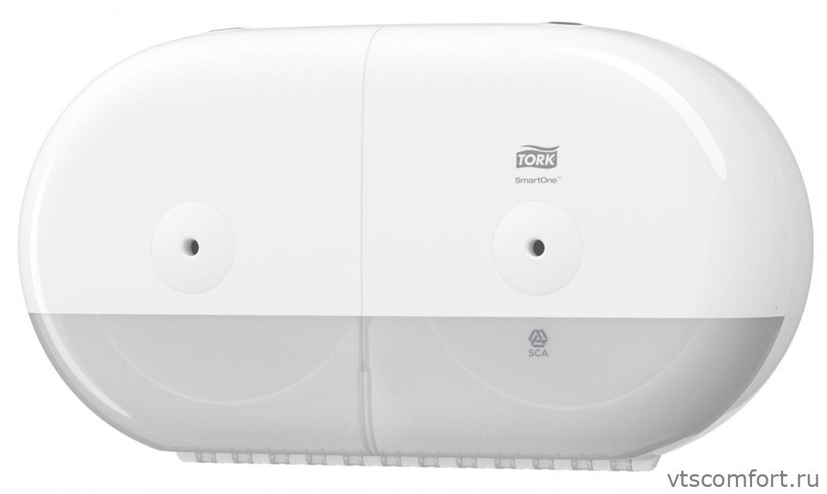 Фото TORK SmartOne® 682000 диспенсер для рулонной туалетной бумаги система T9 двойной Изображение TORK SmartOne® 682000 диспенсер для рулонной туалетной бумаги система T9 двойной