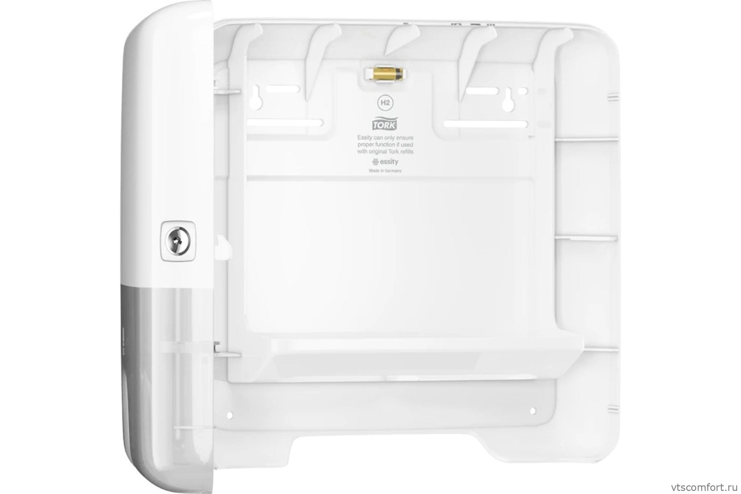 Фото Tork Xpress 552100 диспенсер для полотенец Система H2 сложения Multifold Изображение Tork Xpress 552100 диспенсер для полотенец Система H2 сложения Multifold