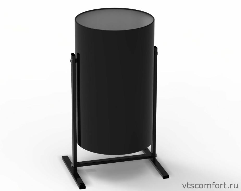 Фото Уличная металлическая урна Титан УРТ-19 19 литров черная Изображение Уличная металлическая урна Титан УРТ-19 19 литров черная