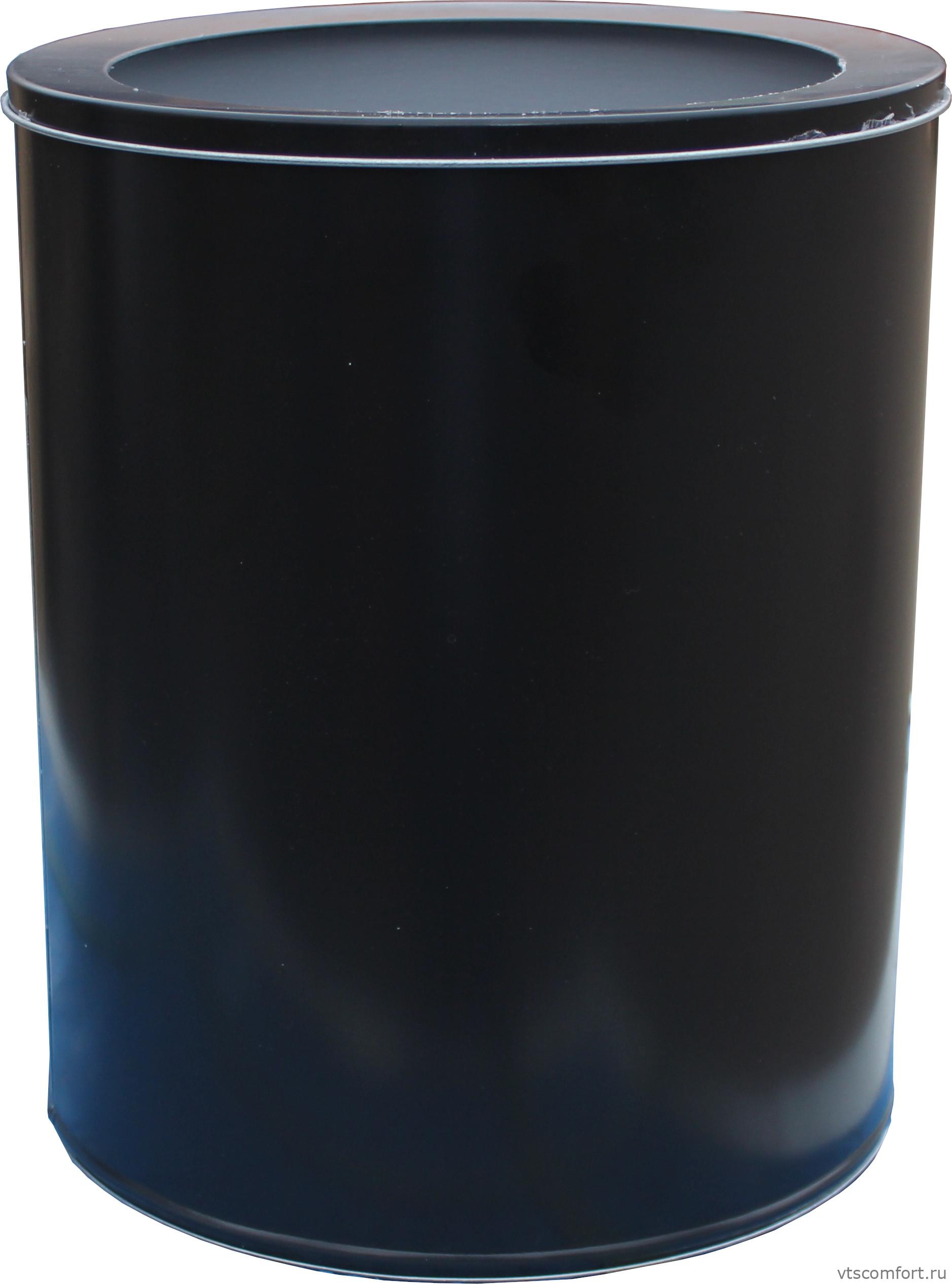 Фото Урна для бумаги Титан К250 низ черная перф 16 литров из оцинкованной стали Изображение Урна для бумаги Титан К250 низ черная перф 16 литров из оцинкованной стали