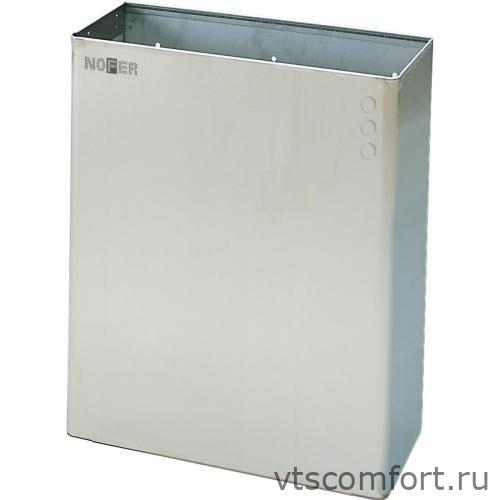 Фото Урна для мусора настенная NOFER 14077.S 23 л металл матовая Изображение Урна для мусора настенная NOFER 14077.S 23 л металл матовая