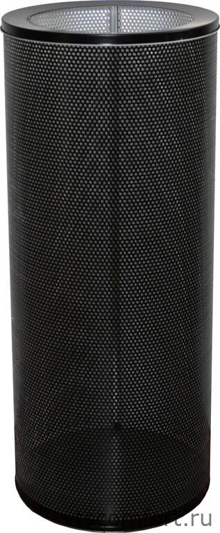 Фото Урна металлическая Титан 250 перф 30 литров черная Изображение Урна металлическая Титан 250 перф 30 литров черная