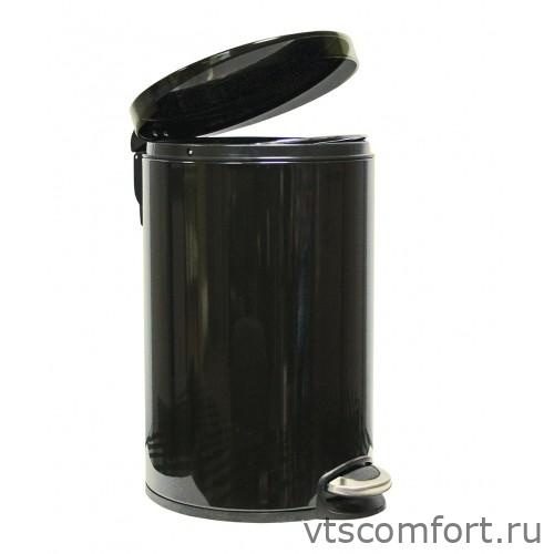 Фото Ведро для мусора с педалью 20 литров Binele WP20LB сталь черная Изображение Ведро для мусора с педалью 20 литров Binele WP20LB сталь черная