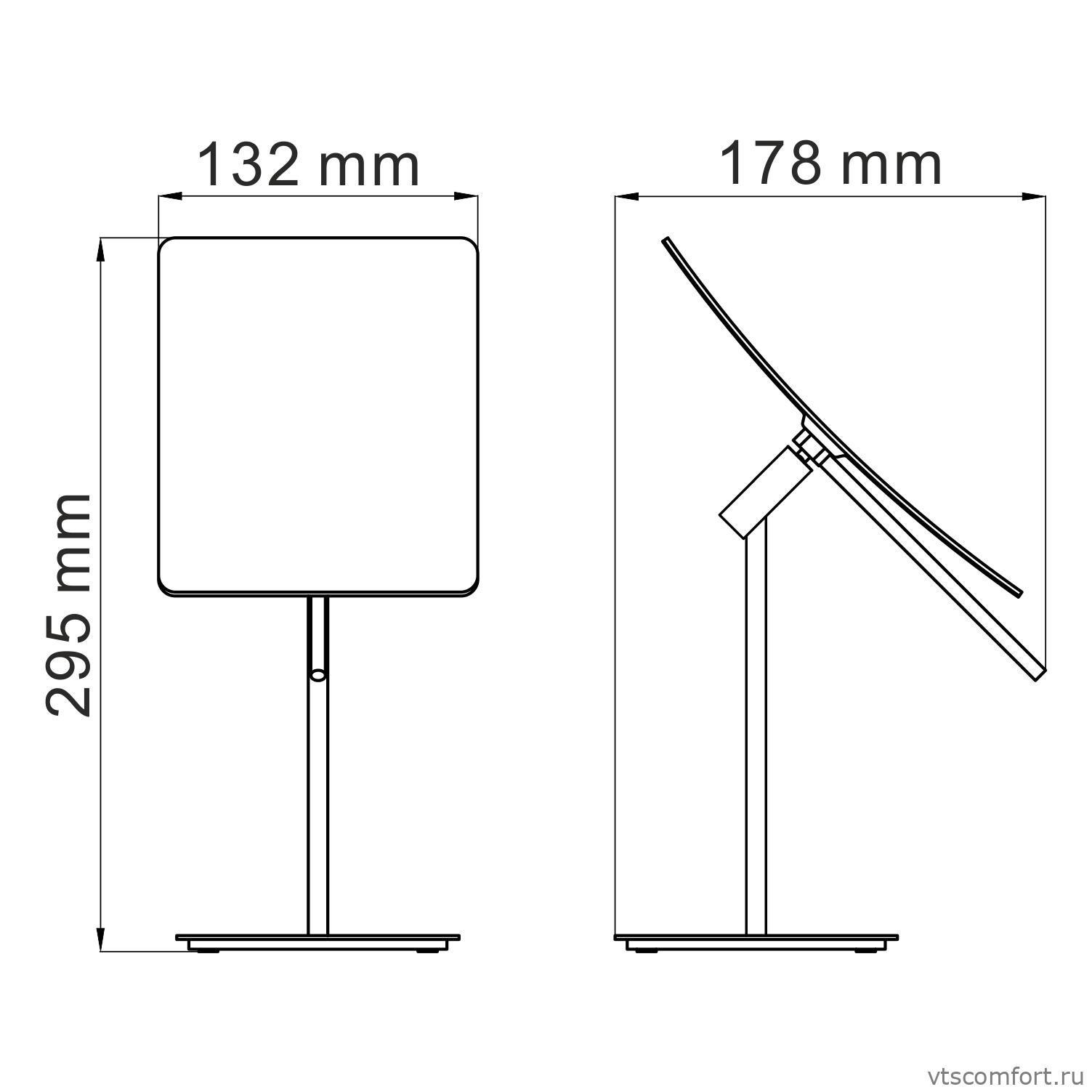 Фото WasserKraft K-1006 Зеркало настольное с 3-х кратным увеличением Изображение WasserKraft K-1006 Зеркало настольное с 3-х кратным увеличением