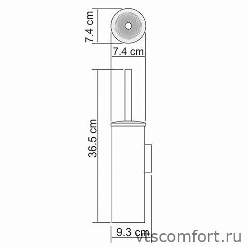 Фото WasserKraft K-1057 Щетка для унитаза подвесная Изображение WasserKraft K-1057 Щетка для унитаза подвесная