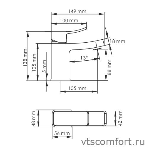 Фото WasserKraft Aller 1063WHITE Смеситель для умывальника Изображение WasserKraft Aller 1063WHITE Смеситель для умывальника
