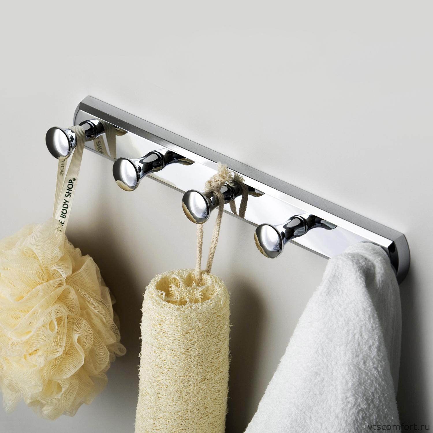 Фото WasserKraft K-1075 Кронштейн настенный 5 крючков Изображение WasserKraft K-1075 Кронштейн настенный 5 крючков