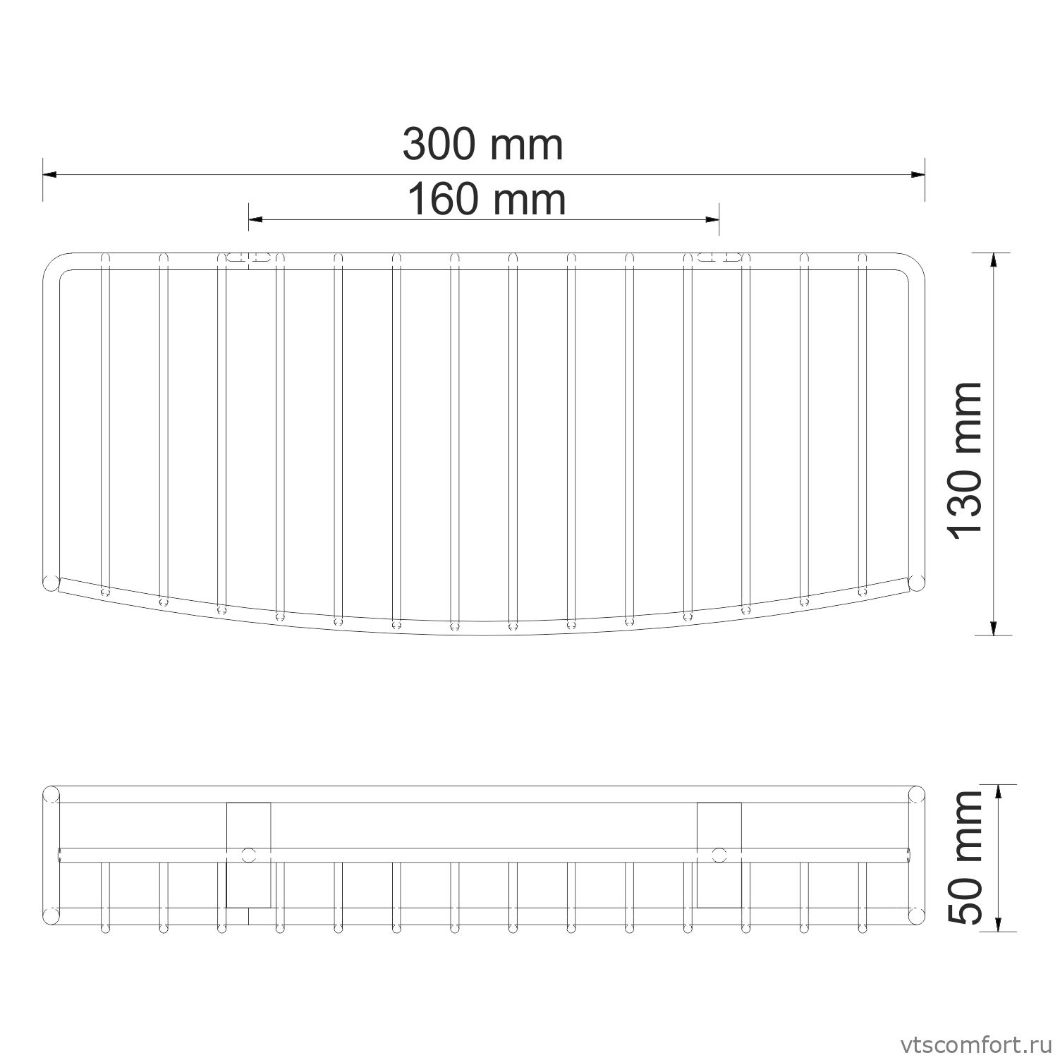 Фото WasserKraft K-1311 Полка металлическая Изображение WasserKraft K-1311 Полка металлическая