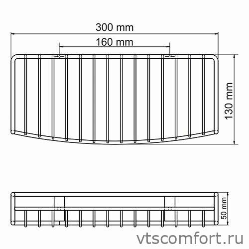 Фото WasserKraft K-1611 Полка металлическая Изображение WasserKraft K-1611 Полка металлическая