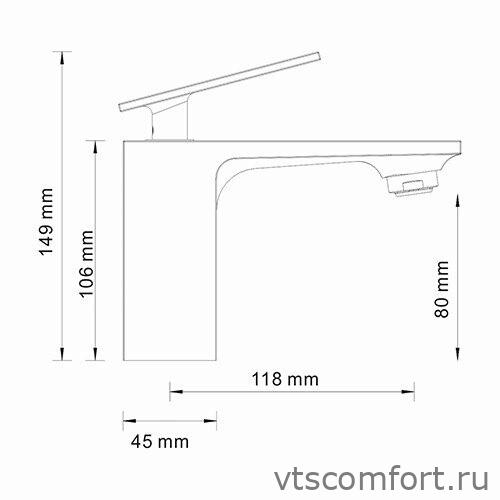 Фото WasserKraft Alme 1503 Смеситель для умывальника Изображение WasserKraft Alme 1503 Смеситель для умывальника
