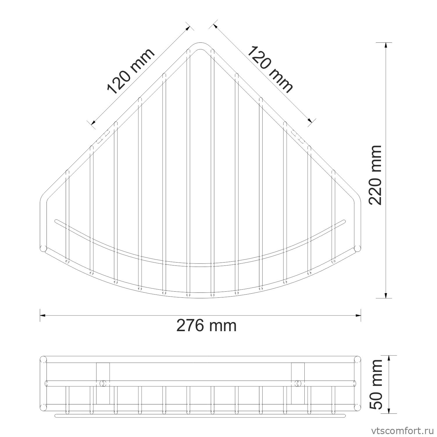 Фото WasserKraft K-1511 Полка металлическая Изображение WasserKraft K-1511 Полка металлическая