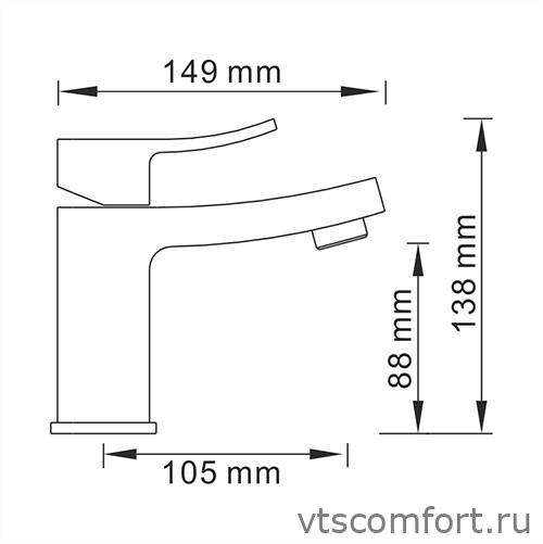 Фото WasserKraft Exter 1603 Смеситель для умывальника Изображение WasserKraft Exter 1603 Смеситель для умывальника