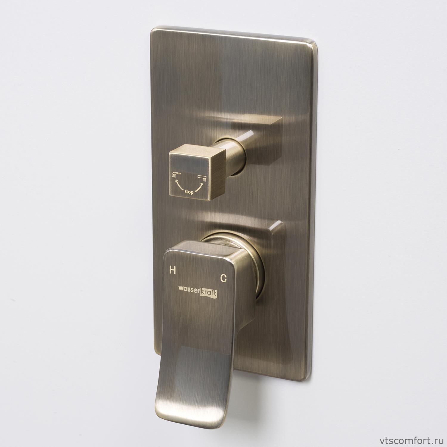 Фото WasserKraft Exter 1641 Смеситель для ванны и душа Изображение WasserKraft Exter 1641 Смеситель для ванны и душа