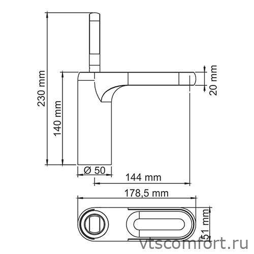 Фото WasserKraft Kammel 1803 Смеситель для умывальника Изображение WasserKraft Kammel 1803 Смеситель для умывальника