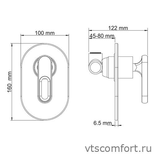 Фото WasserKraft Kammel 1851 Смеситель для душа Изображение WasserKraft Kammel 1851 Смеситель для душа