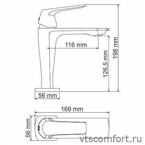 Фото WasserKraft Neime 1903 Смеситель для умывальника Изображение WasserKraft Neime 1903 Смеситель для умывальника