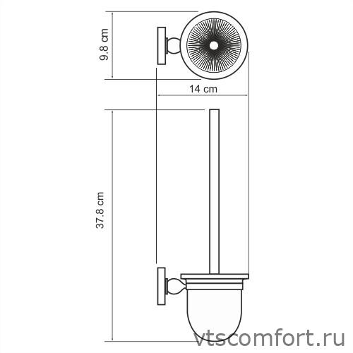Фото WasserKraft Nau K-7727 Щетка для унитаза подвесная Изображение WasserKraft Nau K-7727 Щетка для унитаза подвесная