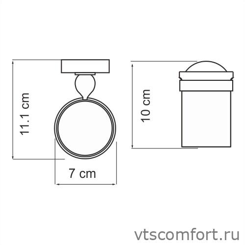 Фото WasserKraft Nau K-7728 Подстаканник одинарный Изображение WasserKraft Nau K-7728 Подстаканник одинарный