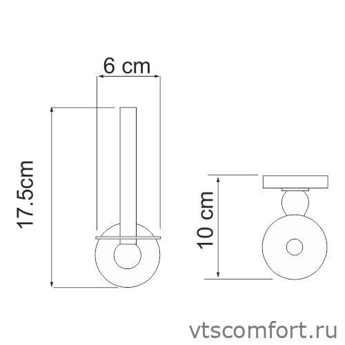 Фото WasserKraft Regen K-6997 Держатель туалетной бумаги Изображение WasserKraft Regen K-6997 Держатель туалетной бумаги