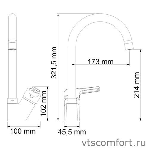 Фото WasserKraft Ruhr 24407 Смеситель для кухни Изображение WasserKraft Ruhr 24407 Смеситель для кухни