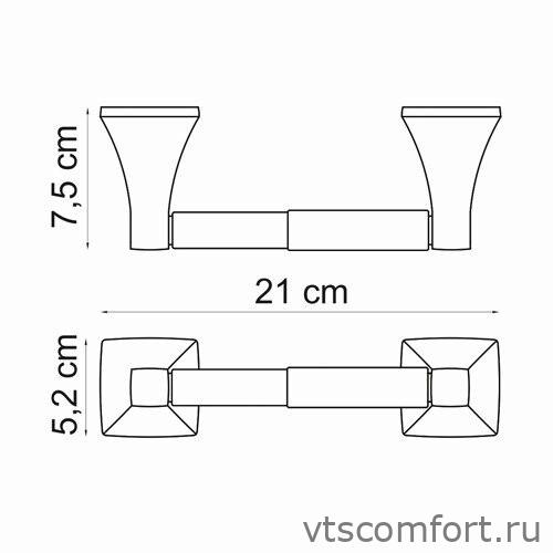 Фото WasserKraft Wern K-2522 Держатель туалетной бумаги Изображение WasserKraft Wern K-2522 Держатель туалетной бумаги