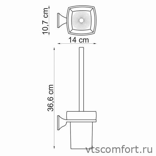 Фото WasserKraft Wern K-2527 Щетка для унитаза подвесная Изображение WasserKraft Wern K-2527 Щетка для унитаза подвесная
