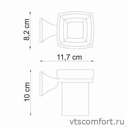 Фото WasserKraft Wern K-2528 Подстаканник одинарный Изображение WasserKraft Wern K-2528 Подстаканник одинарный